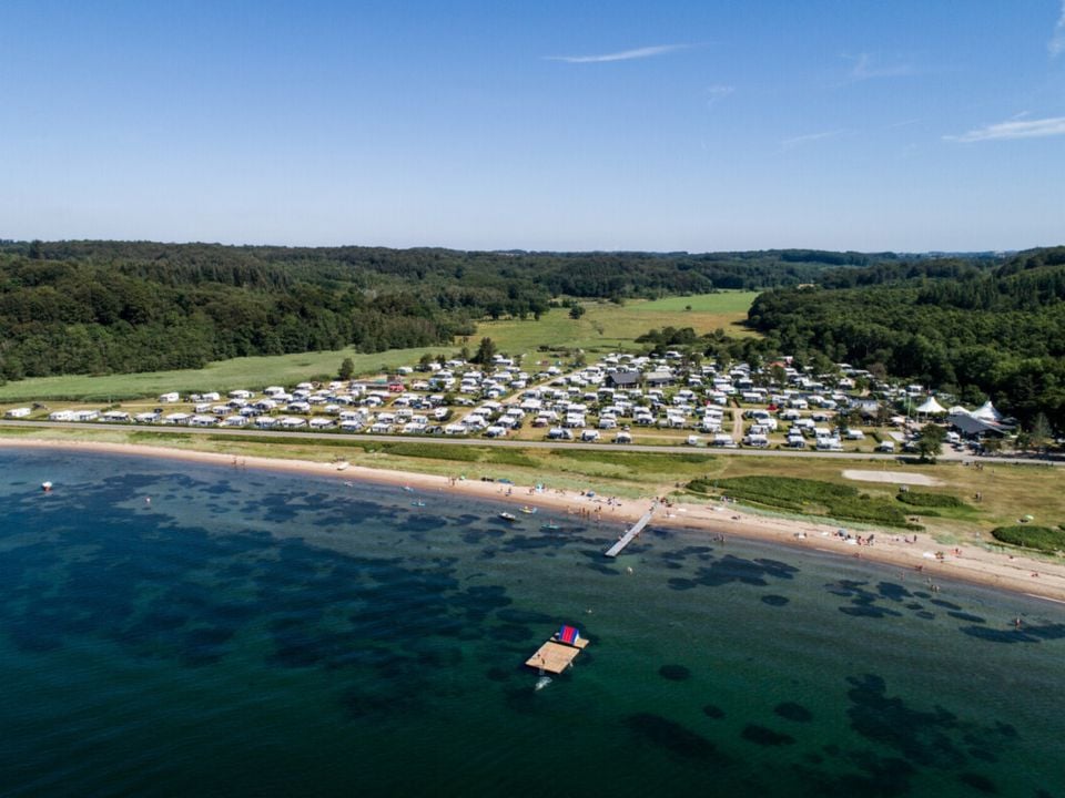 Vodatent Rosenvold Strand Camping impressie