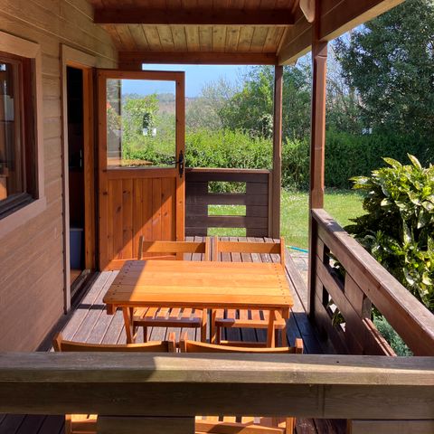 Bungalow 2 personen - Bungalow Basic Family Litera (stapelbed)