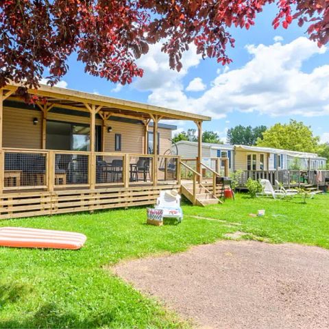 Stacaravan 6 personen - Ultimate Plus | 3 slaapkamers | 6 pers | Terras Lounge | 2 badkamers | Airconditioning | TV