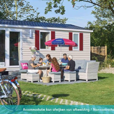 Stacaravan 6 personen - Elégance 3 slaapkamers (6 pers) terras