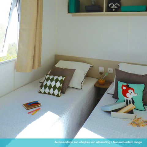 Stacaravan 6 personen - Elégance 3 slaapkamers (6 pers) terras