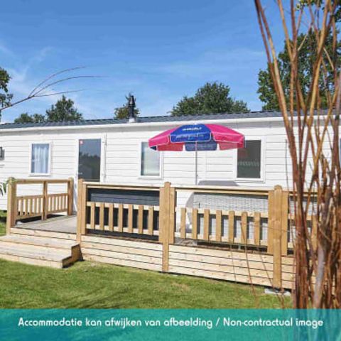 Stacaravan 6 personen - Excellence 3 slaapkamers (6 pers) terras