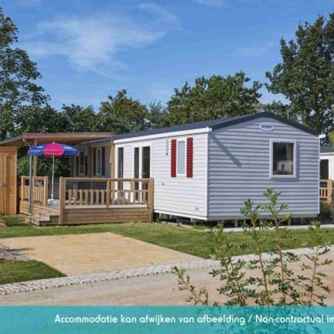 Stacaravan 6 personen - Excellence 3 slaapkamers (6 pers) terras
