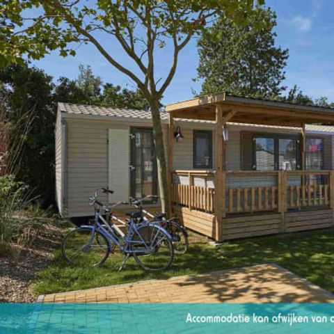 Stacaravan 6 personen - Excellence 3 slaapkamers (6 pers) terras