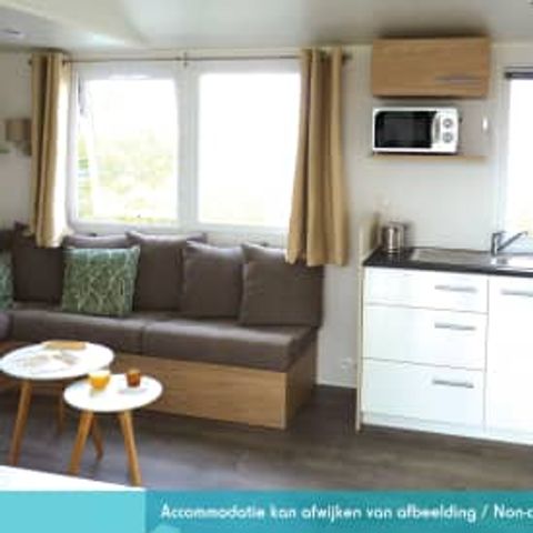 Stacaravan 4 personen - Stacaravan Elégance 2 slaapkamers terras (4 personen)