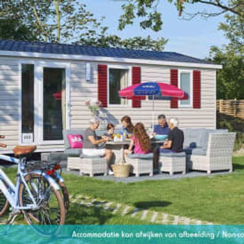 Stacaravan 6 personen - Stacaravan Elégance 3 slaapkamers terras (6 personen)