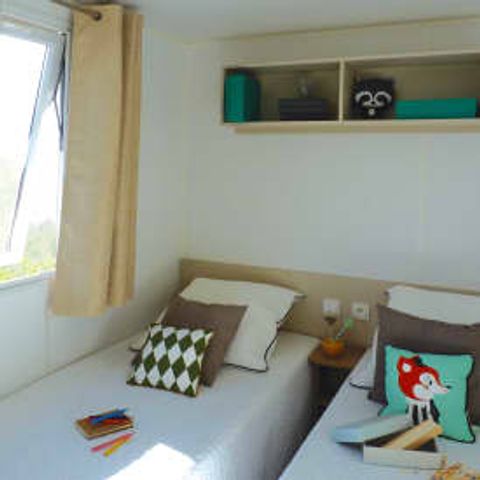 Stacaravan 6 personen - Stacaravan Elégance 3 slaapkamers terras (6 personen)