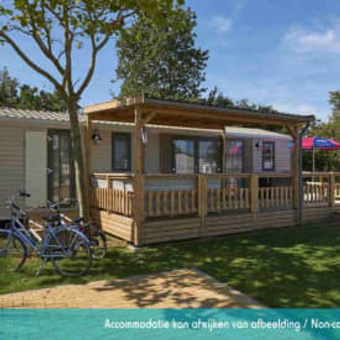Stacaravan 6 personen - Excellence 3 slaapkamers (6 pers) terras