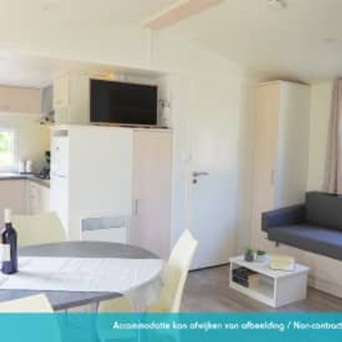 Stacaravan 4 personen - Stacaravan Elégance 2 slaapkamers terras