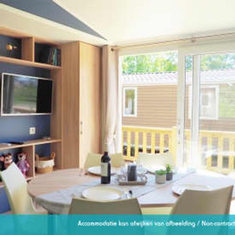 Stacaravan 6 personen - Stacaravan Elégance 3 slaapkamers terras