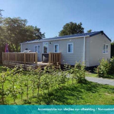 Stacaravan 6 personen - Stacaravan Elégance 3 slaapkamers terras