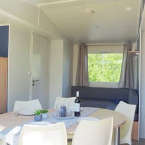 Stacaravan 6 personen - Stacaravan Elégance 3 slaapkamers terras