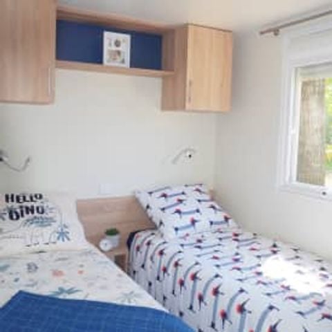 Stacaravan 6 personen - Stacaravan Elégance 3 slaapkamers terras