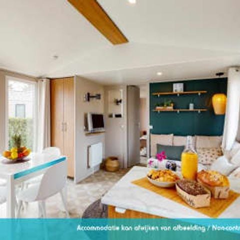 Stacaravan 4 personen - Stacaravan Excellence 2 slaapkamers terras
