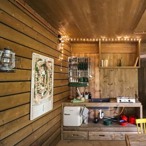 UNIEKE ACCOMMODATIE 4 personen - Tiny house Comfort classic met sauna