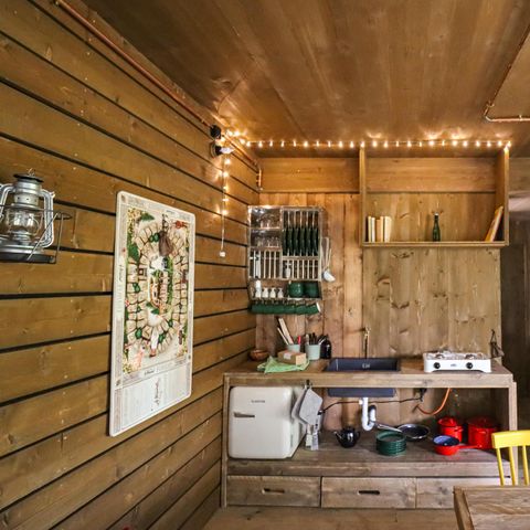 UNIEKE ACCOMMODATIE 4 personen - Tiny house Comfort classic met sauna