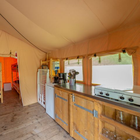 Safaritent 6 personen - Vakantiepark Herperduin - Safaritent 6 personen