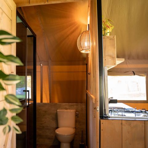 Safaritent 4 personen - incl. sanitair