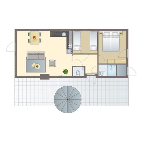 Bungalow 4 personen - 4B3