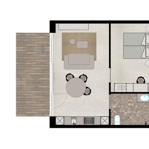 Chalet 2 personen - Suite