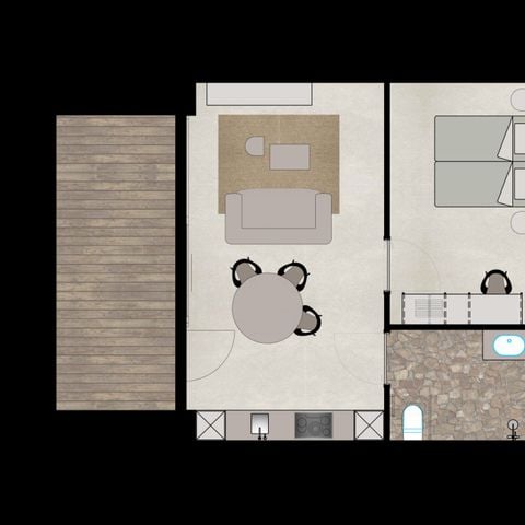 Chalet 2 personen - Suite
