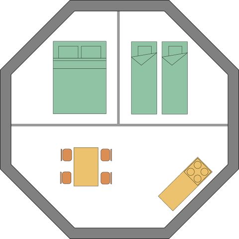 Tent 4 personen - Tipi tent