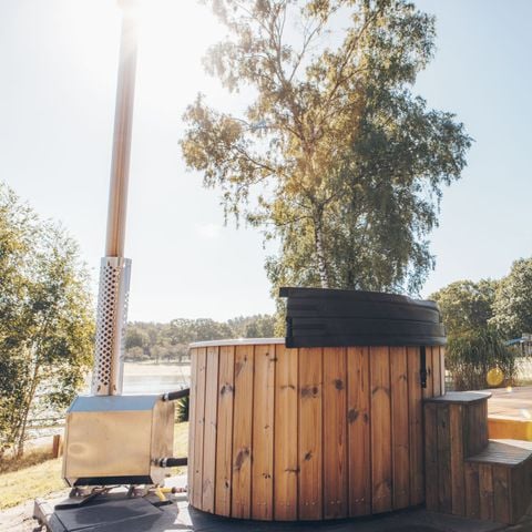 Lodge 6 personen - Lake View Scandi met Hottub & Sauna