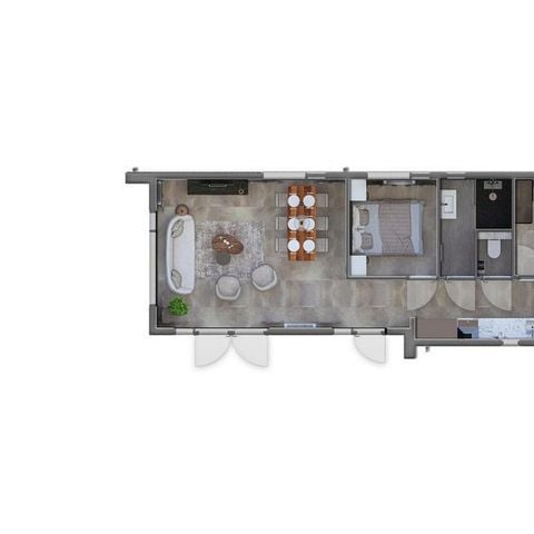 Bungalow 6 personen - Bosvlucht Wellness (Hottub)