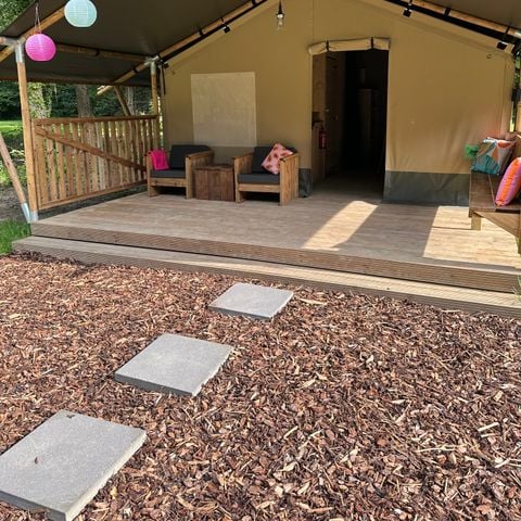 Safaritent 4 personen - incl. sanitair