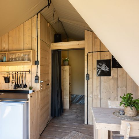 Safaritent 4 personen - incl. sanitair