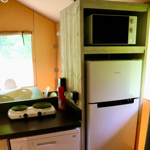 Safaritent 6 personen - incl. sanitair