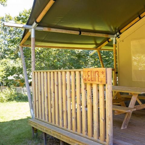 Safaritent 4 personen - incl. sanitair