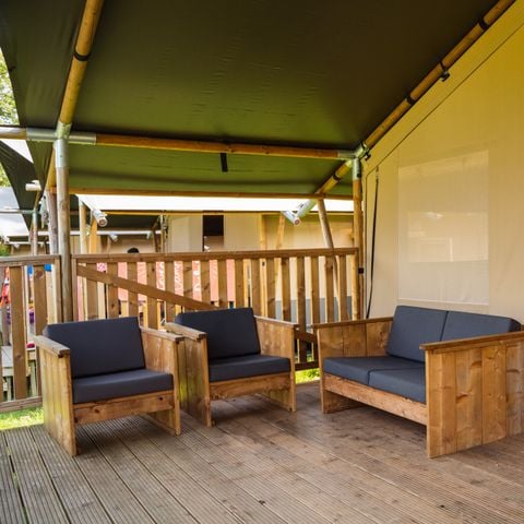 Safaritent 6 personen - incl. sanitair