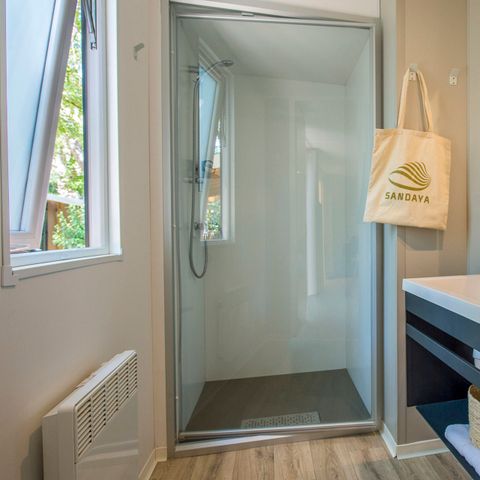 Stacaravan 4 personen - Cottage Privilège TV LV Clim - 2 slaapkamers - 4 slaapplaatsen