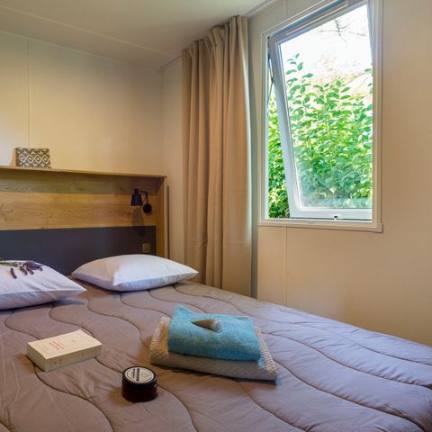 Stacaravan 4 personen - Cottage Privilège TV LV Clim - 2 slaapkamers - 4 slaapplaatsen