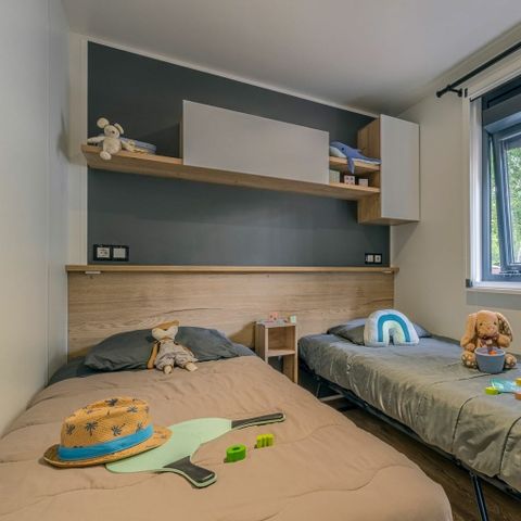 Stacaravan 6 personen - COTTAGE 6p 3ch 2SdB PREMIUM SPA