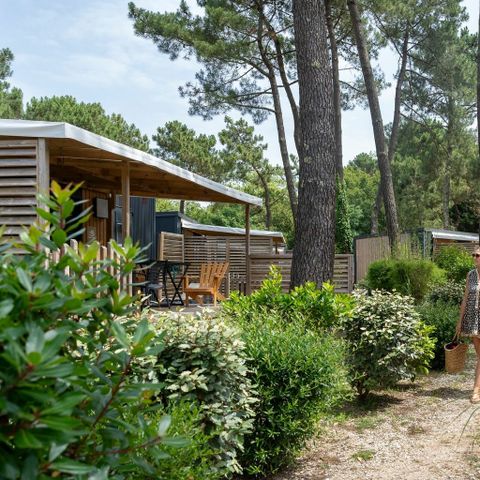 Stacaravan 6 personen - COTTAGE 6p 3ch 2SdB PREMIUM SPA