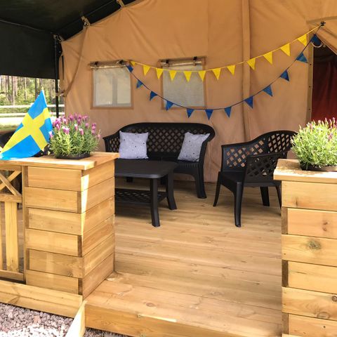 Safaritent 4 personen - incl. privé sanitair