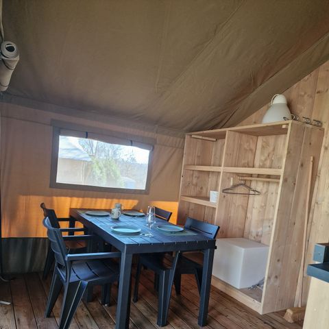 Safaritent 4 personen - incl. sanitair