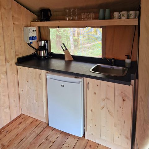 Safaritent 6 personen - incl. toilet