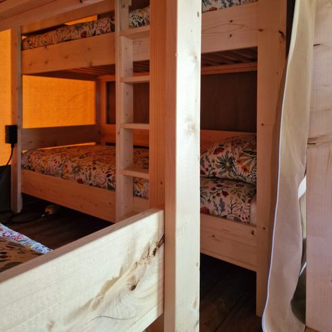 Safaritent 6 personen - incl. toilet