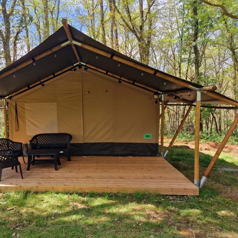 Safaritent 6 personen - incl. toilet