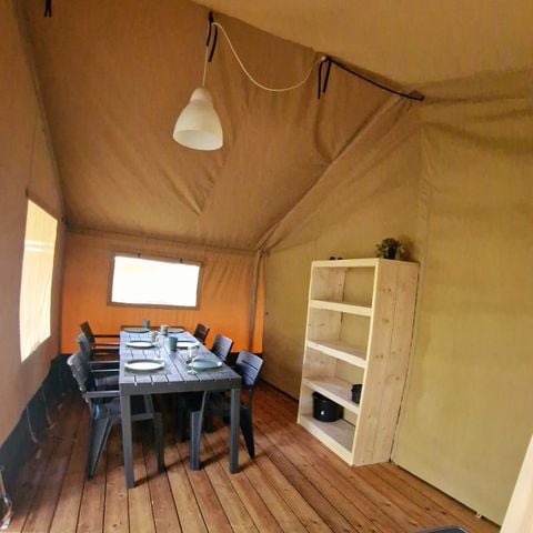 Safaritent 6 personen - incl. toilet