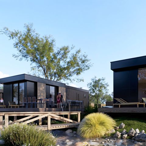Lodge 4 personen - Valkhof met Hottub