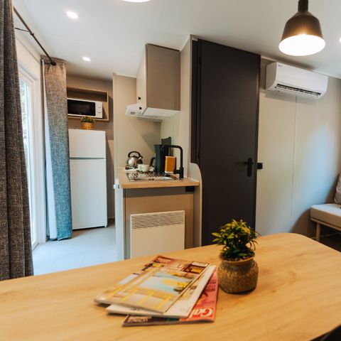 Stacaravan 6 personen - Stacaravan Prestige Plus zeezicht - 3 Slaapkamers - 32m² - Frankrijk