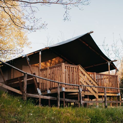 Safaritent 6 personen - incl. sanitair