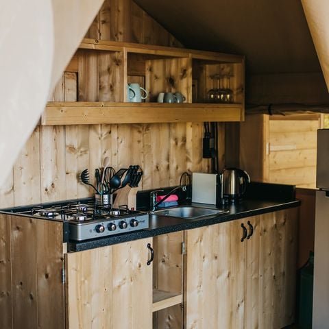 Safaritent 6 personen - incl. sanitair