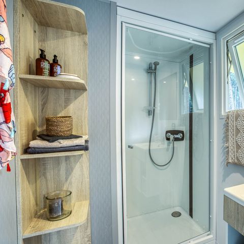 Stacaravan 4 personen - Comfort - 2 slaapkamers - Airconditioning.
