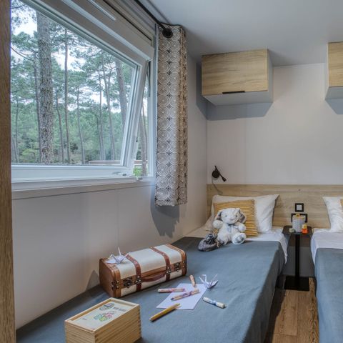 Stacaravan 4 personen - Comfort - 2 slaapkamers - Airconditioning.