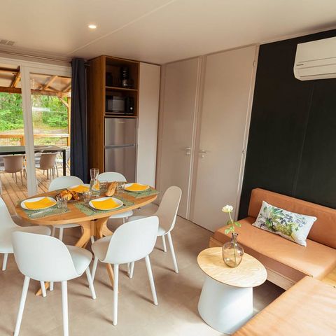 Stacaravan 6 personen - Premium - 3 slaapkamers - Airconditioning